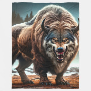 Couverture Polaire Loup de buffle