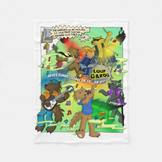 Couverture Polaire LOUP GAROU Blanket