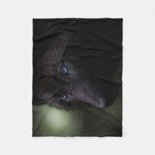 Couverture Polaire Loup noir