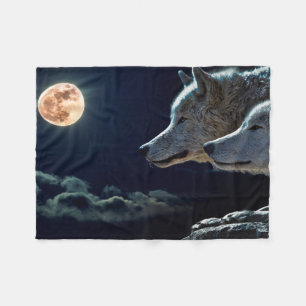 Couverture Polaire Loups