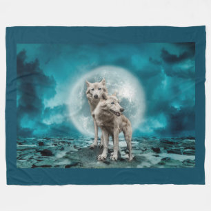 Couverture Polaire Loups