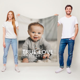 Couverture Polaire Love Baby Photo Blanket en polaire