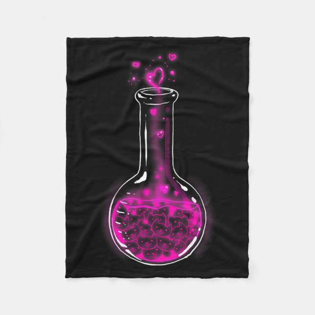 Couverture Polaire Love Formula Cats Lovers Cat Lab Lady Valentines  (Devant)