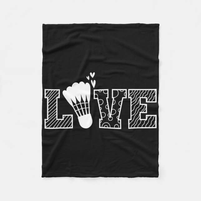 Couverture Polaire Love Shuttle Dminton Racket (Devant)