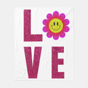 Couverture Polaire Love Sunflower