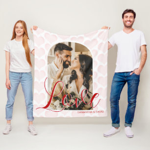Couverture Polaire Love Theme Valentines Jour Photo Fleece Blanket