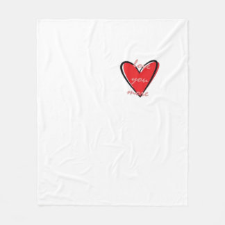 Couverture Polaire Love You More Creative Minimal Style