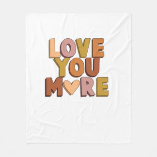 Couverture Polaire Love You More Minimal Style Romantique