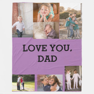 Couverture Polaire Love You Papa 7 photos Police Gras Fonte