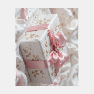 Couverture Polaire lovely silk pink gift box