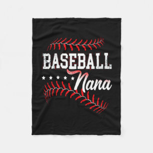 Couverture Polaire Lover de baseball  Mon Joueur favori m'appelle Nan