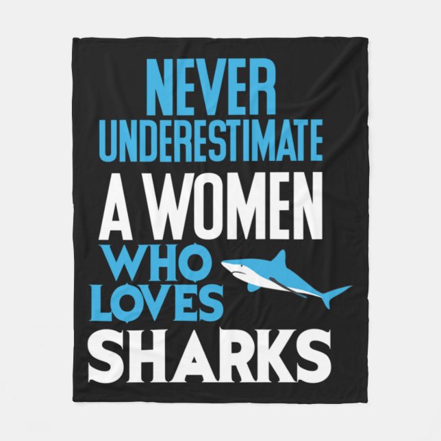 Couverture Polaire Loves sharks (Devant)