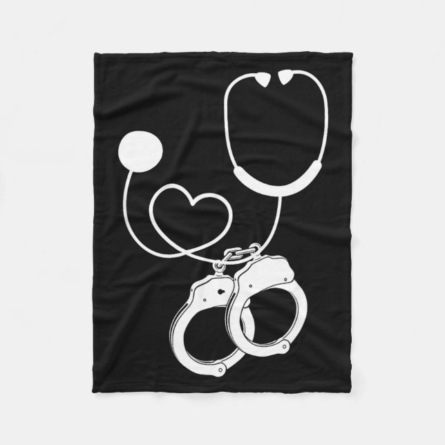 Couverture Polaire Lpn Correctional Nurse Nursing Stethoscope Officer (Devant)