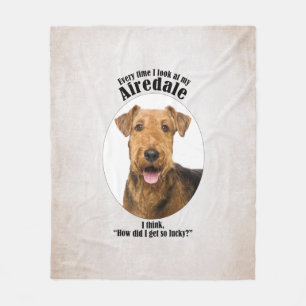 Couverture Polaire Lucky Airedale