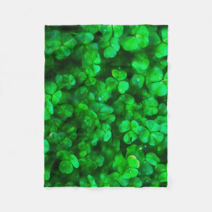Couverture Polaire Lucky Celtic Irish Green Shamrocks
