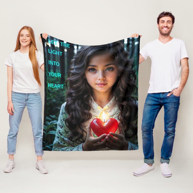 Couverture Polaire Lumière cardiaque (En situation)