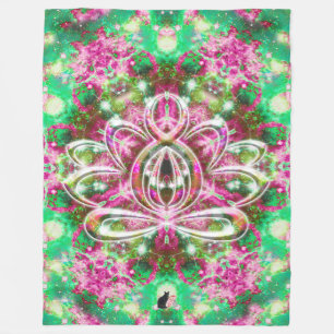 Couverture Polaire Lumineuse Zen Lotus