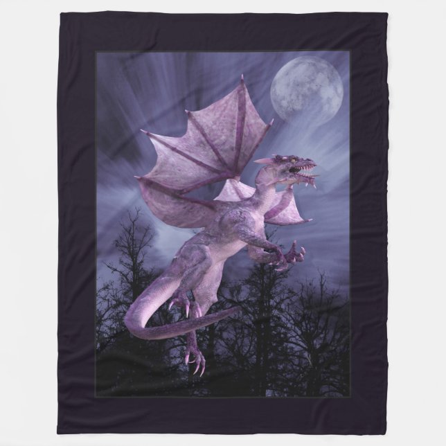 Couverture Polaire Lune de dragon (Devant)