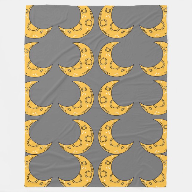 Couverture Polaire Lune lunaire (Devant)