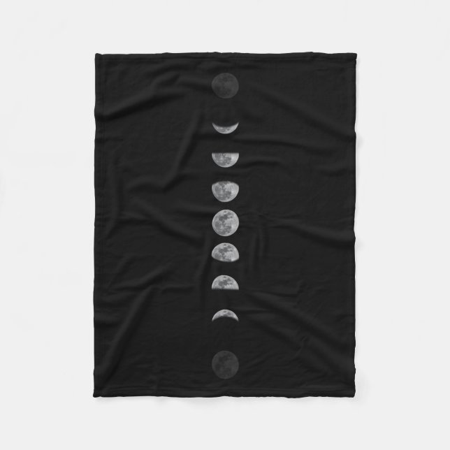Couverture Polaire Lune lunaire Phases céleste (Devant)