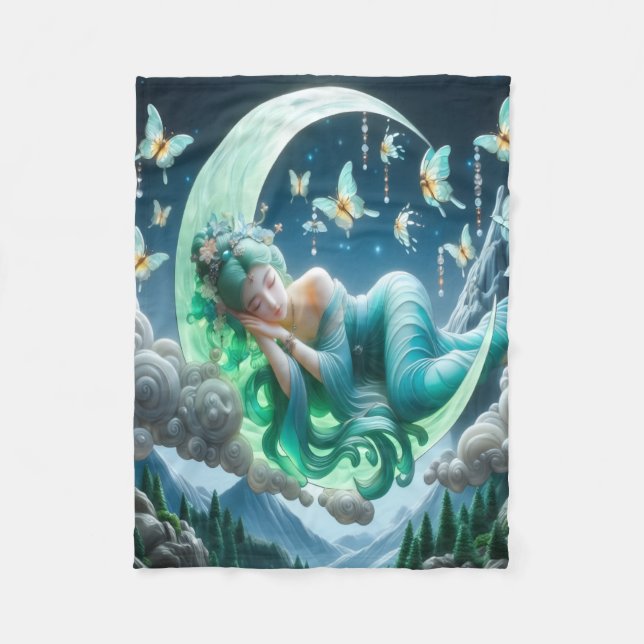 Couverture Polaire Lune Sleeper Blanche polaire (Devant)