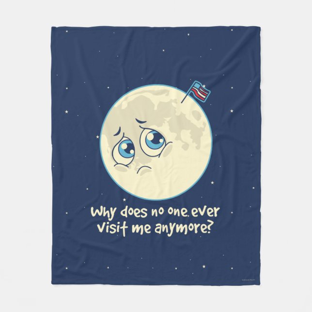 Couverture Polaire Lune triste (Devant)