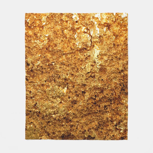 Couverture Polaire Luxury gold texture. (Devant)