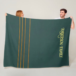 Couverture Polaire Luxury Linen Popular Green Gold Texture Collection