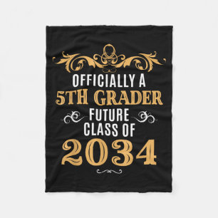 Couverture Polaire Ly A 5th Grader Future Cl 2034 Vintage Premier Jou