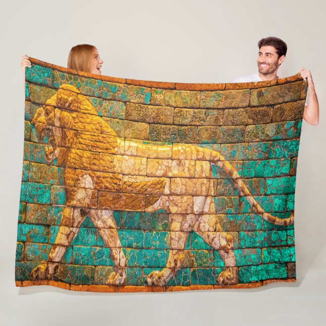 Couverture Polaire Lyon of Babylon woven blanket (En situation)