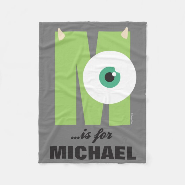 Couverture Polaire M est pour Mike| Ajouter votre nom (Devant)