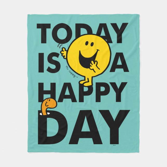 Couverture Polaire M. Happy | est aujourd'hui un jour heureux (Devant)