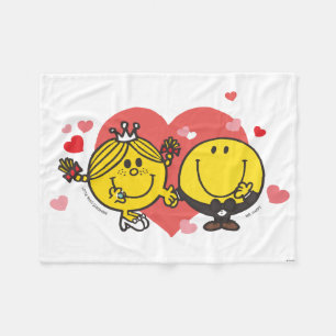 Couverture Polaire M. Happy & Little Miss Mariage Sunshine