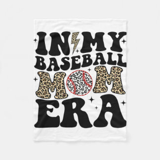 Couverture Polaire Ma maman de baseball Era Leopard Maman de baseball