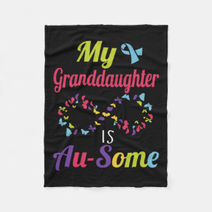 Couverture Polaire Ma Petite-Fille Autiste Est Un Autisme Awesome Awa