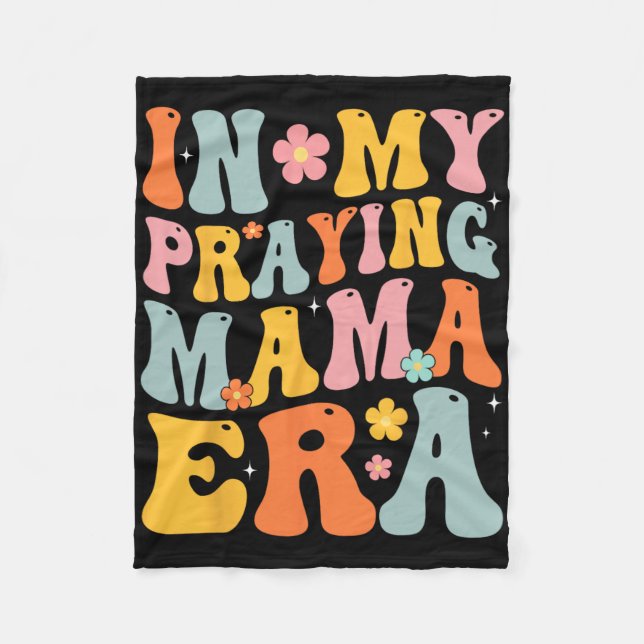 Couverture Polaire Ma prière Mama Era Religieuse Mère chrétienne (Devant)