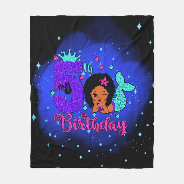 Couverture Polaire Ma sirène du 5e anniversaire (Devant)