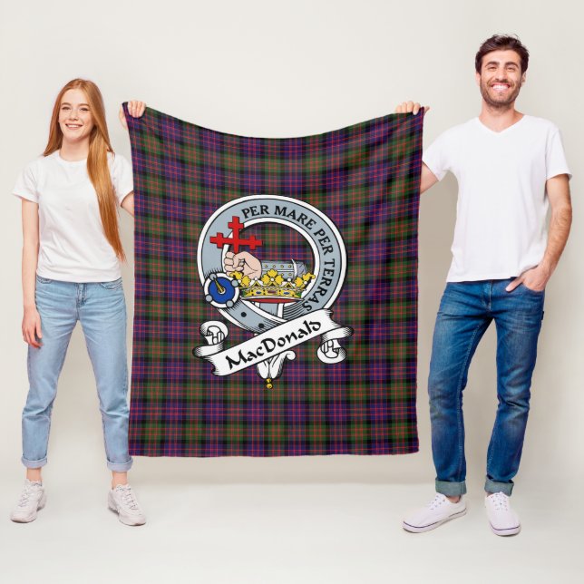 Couverture Polaire MacDonald Macdonalds Modernes De Donald Clan Badge (En situation)