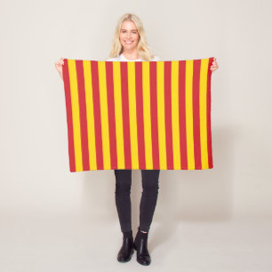 Couverture Polaire Macédoine drapeau du Vietnam rayures pays rouge ve