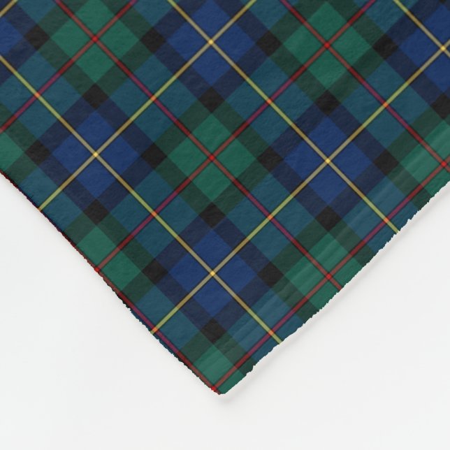 Couverture Polaire MacLeod de Skye Blue et Green Tartan (Coin)