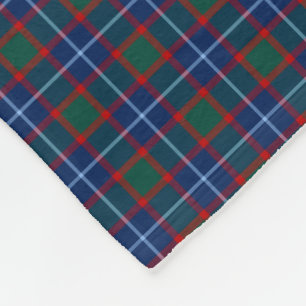 Couverture Polaire MacNab Clan Bright Bleu, Vert et Rouge Tartan