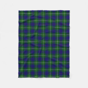 Couverture Polaire MacNeil bleu et vert Tartan Plaid