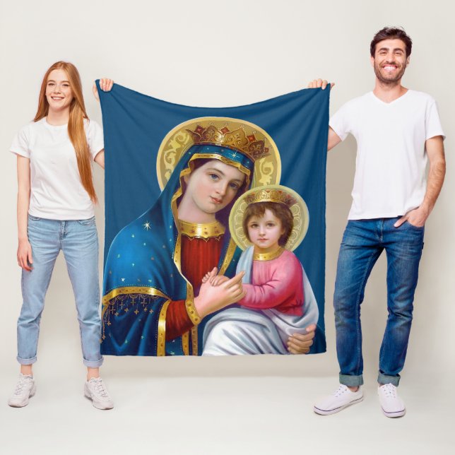Couverture Polaire Madonna et l'enfant (En situation)