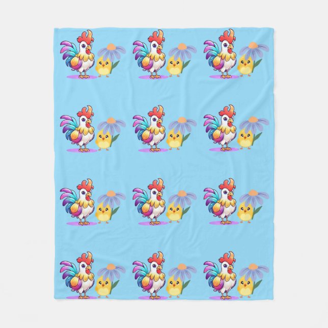 Couverture Polaire Magical Rooster Boys Fleece Blanket (Devant)