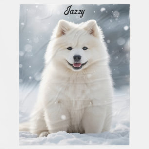 Couverture Polaire Magnifique Samoyed Personnalisé