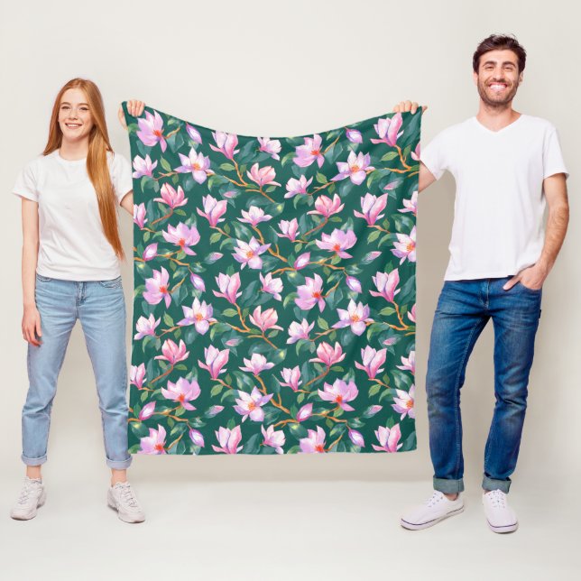 Couverture Polaire Magnolia en floraison (En situation)