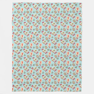 Couverture Polaire Mah jong Dragon Carrelage polaire
