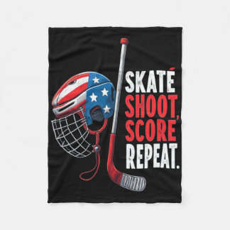 Couverture Polaire Maillot de hockey sur glace Usa pour jeunes garçon
