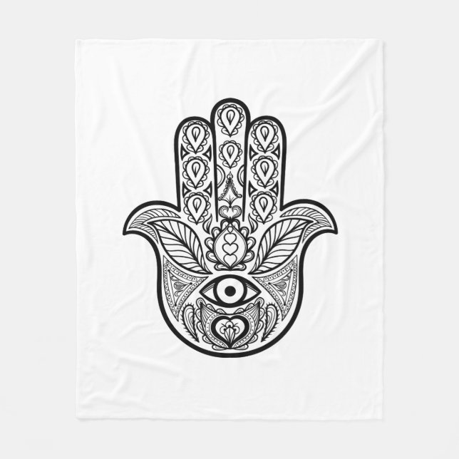 Couverture Polaire Main inspirée de Hamsa (Devant)