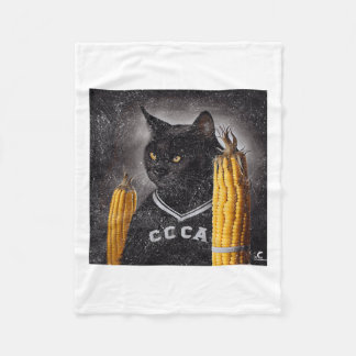 Couverture Polaire Maïs De Hockey Sur Chat Sur Le Cob
